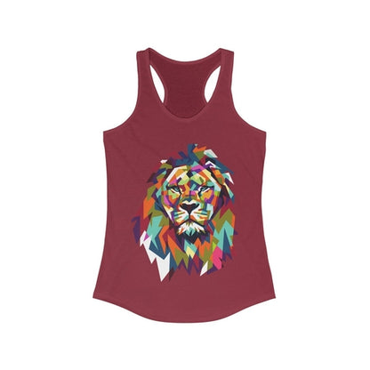 eBay Colorful Lion Graphic Racerback Tank Top