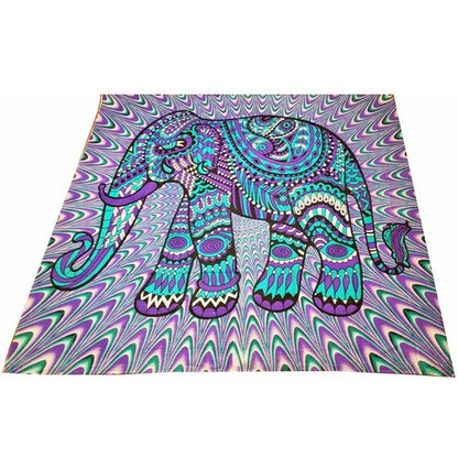 Festival Boho Jeweled Elephant Home Decor Tapestry