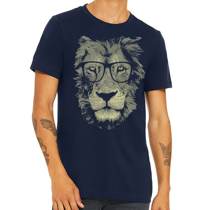 🦁👓 Dapper Lion Tee: Roaring Style for the Fashionable Beast 🌟