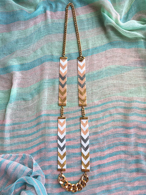 🌟Golden Sunrise Chevron Necklace🌟