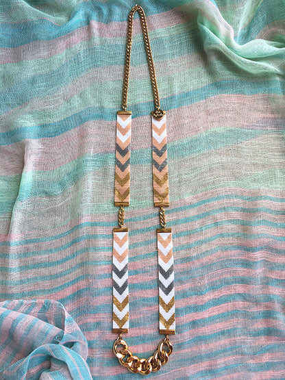 🌟Golden Sunrise Chevron Necklace🌟