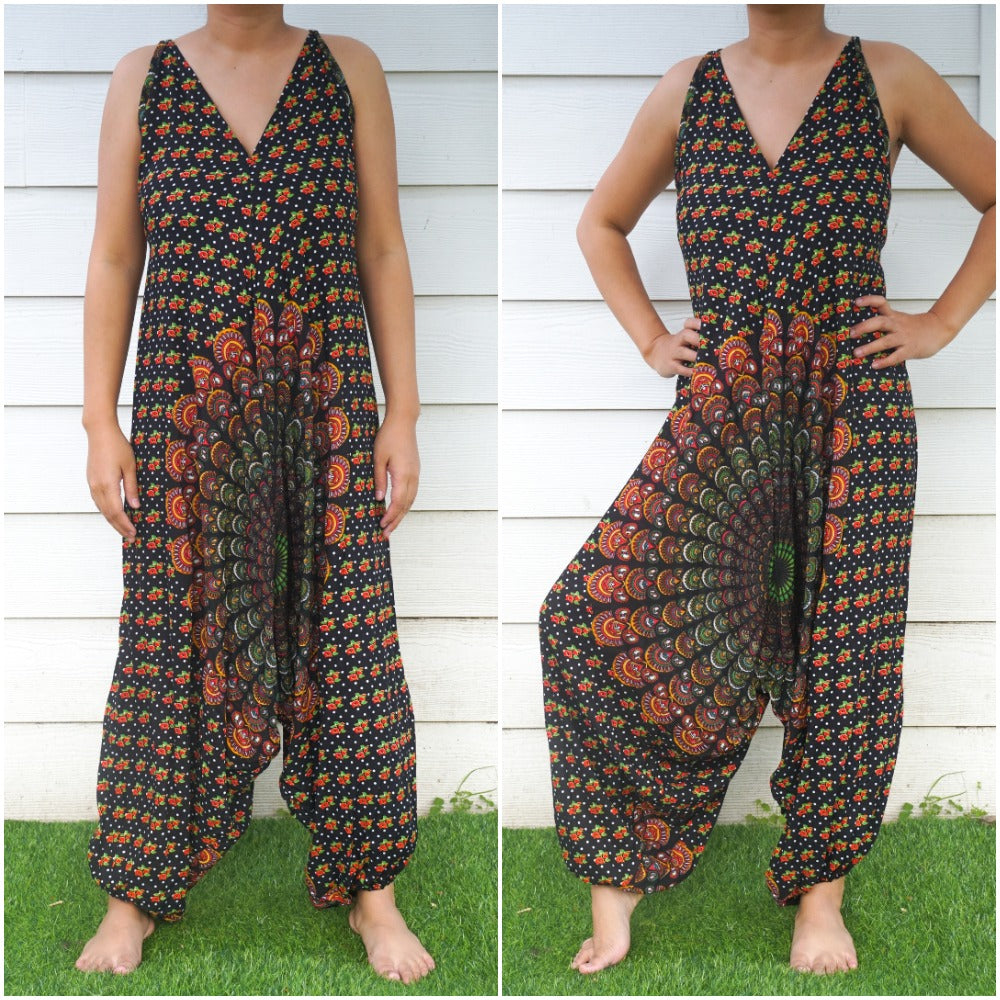 🌸🌈 Boho Bliss Jumpsuits: Embrace Your Inner Hippie! 🌼🌻