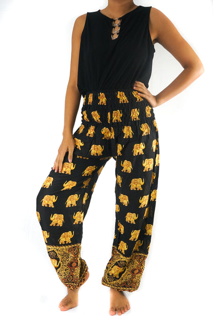 🌸✨ Whispering Petals Boho Dream Pants 🐘🌼