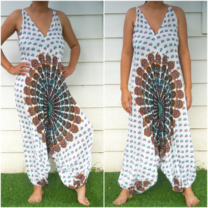 White Chakra Hippie Jumpsuits