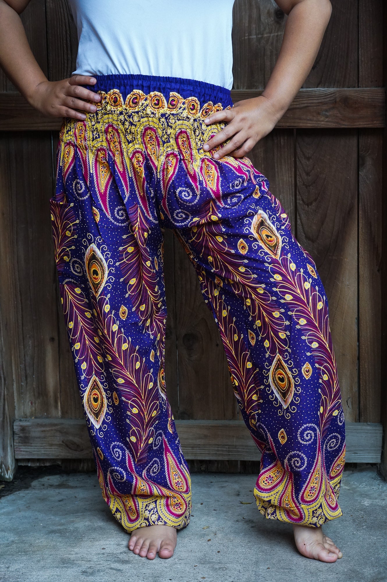 Purple Peacock Dream Pants 🦚