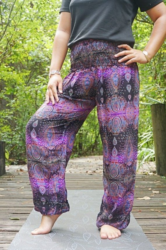 Purple Paisley Boho Bliss Pants